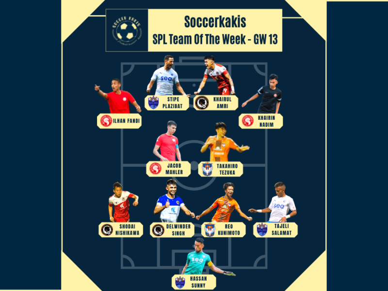 Our Singapore Premier League Team Of The Week&nbsp;#13