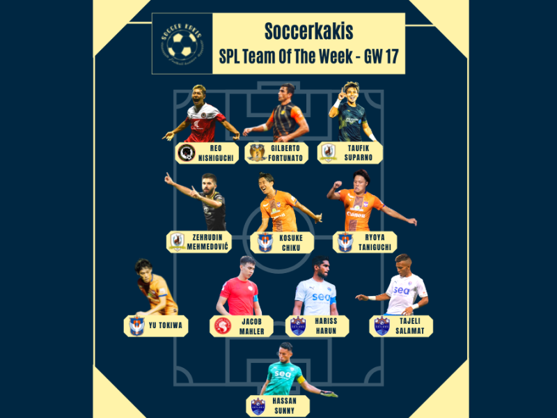 Our Singapore Premier League Team of The Week&nbsp;#17
